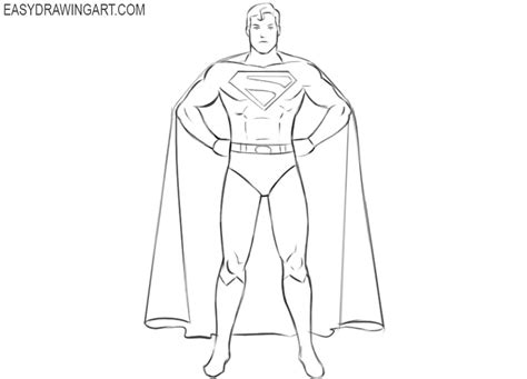 How to draw a Superhero - Easy Drawing Art