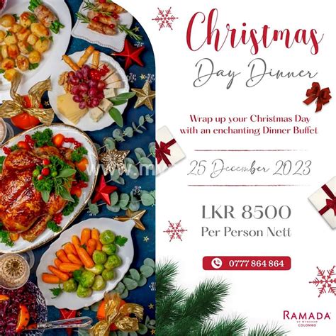 Christmas Day Dinner Buffet At Ramada Colombo