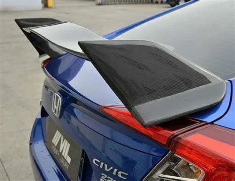 Car Styling Type R I Style Carbon Fiber Car Trunk Spoilers For Honda