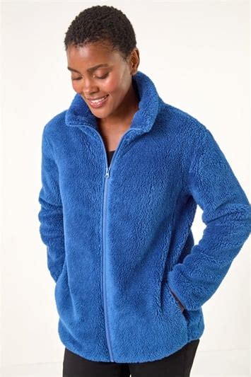 Soft Sherpa Fleece Jacket In Black Roman Originals UK