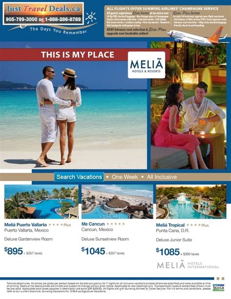 Melia Hotels and Resorts in Mexico and Dominican Republic, Melia ...