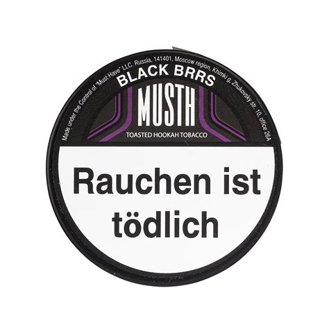 Must H Black Brrs 25g Shisha Tabak Kaufen