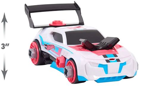 Hot Wheels Ready To Race Car Builder Play Set Pink Blue Mattel Toys Toywiz
