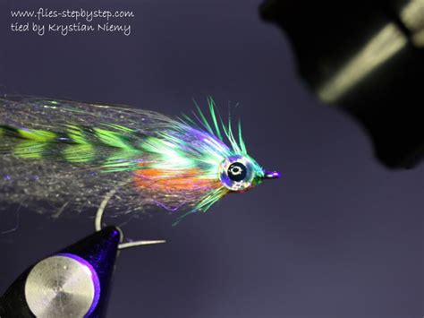 Baitfish streamer fly pattern - How to tie fly, Fly tying Step by Step ...