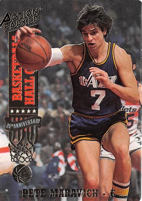 Pete Maravich Basketball Card Utah Jazz Hall Of Famer 1993 Action