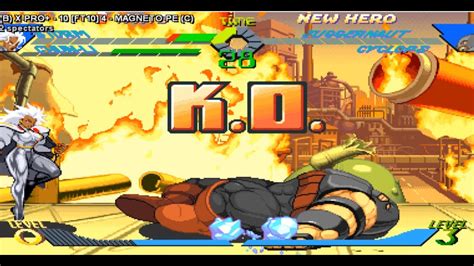 X Men Vs Street Fighter Fightcade X Pro X Magneto Pe Youtube