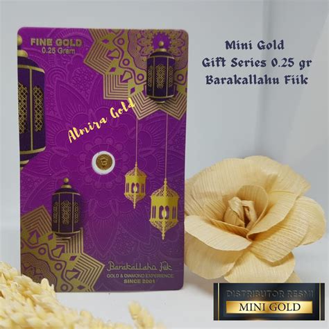 Jual Mini Gold Gift Series Barakallahu Fiik Logam Mulia K Emas