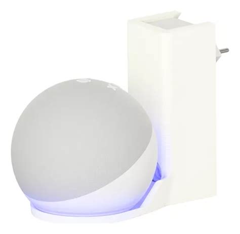 Suporte Tomada Parede Amazon Alexa Echo Dot E Geracao Cor Branco