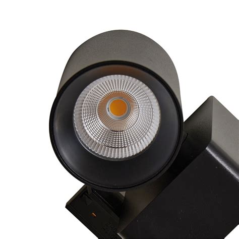 Foco De Riel Led Lindby Linaro Brinja Negro Fase Lampara Es