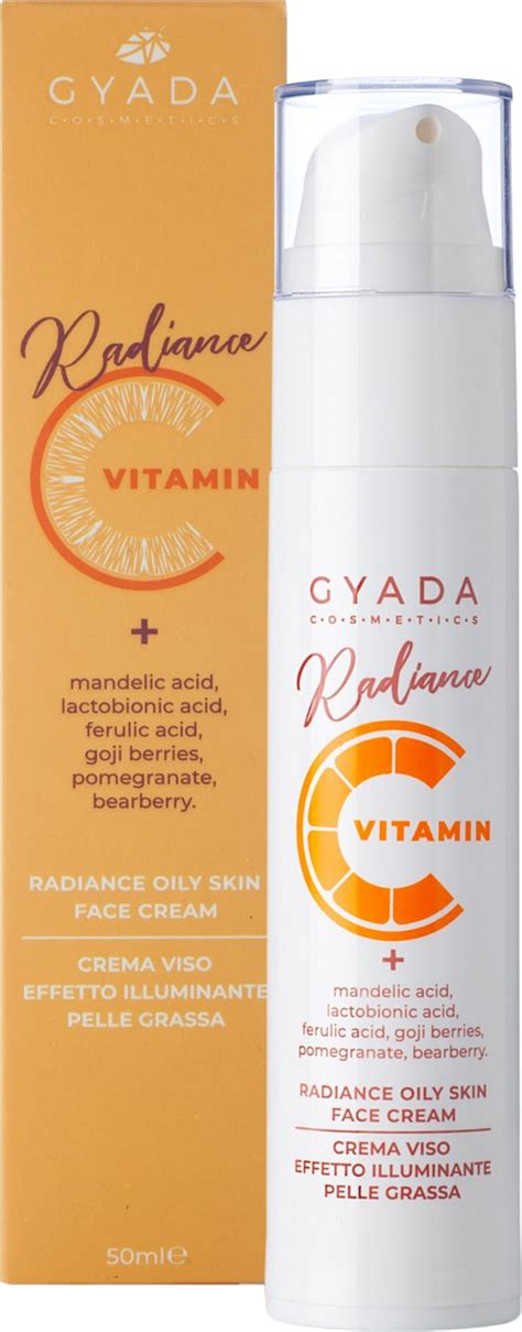 Gyada Cosmetics Radiance Crema Viso Illuminante Pelle Grassa 50 Ml