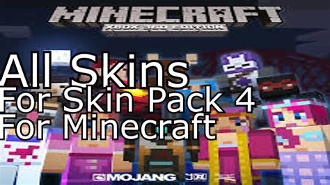 Minecraft Xbox 360 Skin Pack 4 All 45 Skins W Gameplay YouTube