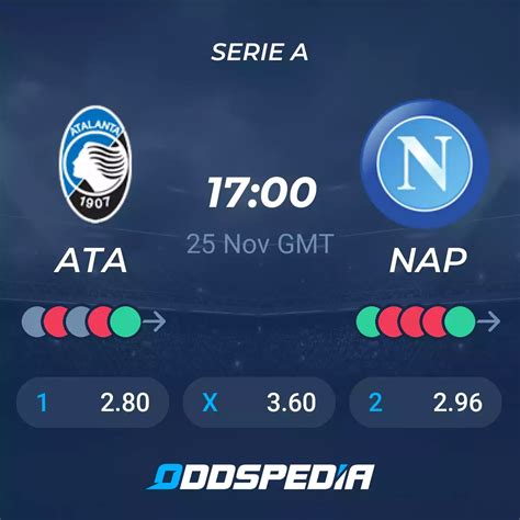 Atalanta vs Napoli» Predictions, Odds, Live Score & Stats