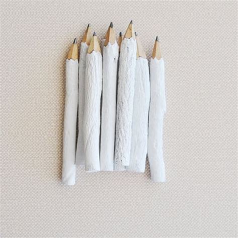 Twig Pencils | Pencil, White painting, Hand painted