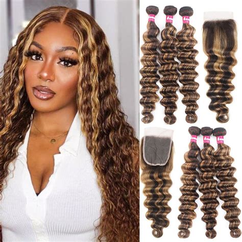 Amazon Beaushine Ombre Bundles With Closure Human Hair Loose