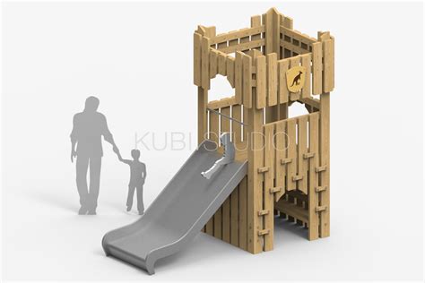 Детская крепость с домиком от Kubi.studio