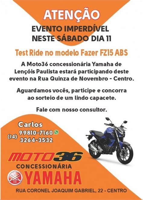 Test Ride Lan Amento Yamaha Fz Moto Len Is Paulista Em Len Is