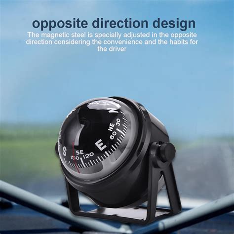 Zerodis Car Compass, Car Compass Digital, Solid Driver Vehicle For Boat ...