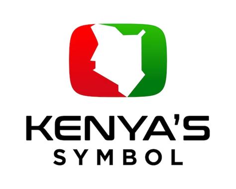 Premium Vector Kenyan Flag And Map Outline Logo Design