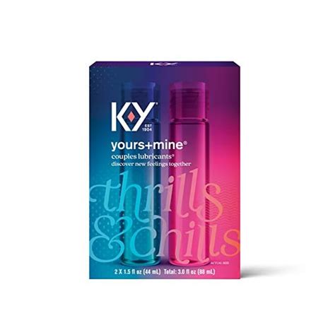 K Y Yours Mine Couples Lubricant Adult Toy Friendly Personal