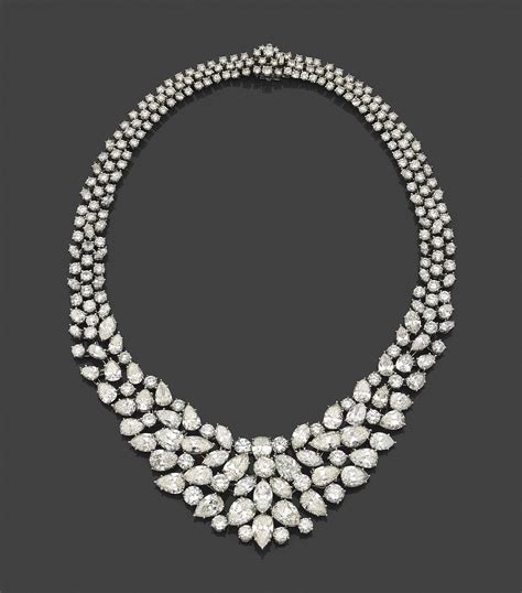 A Spectacular Diamond And Platinum Necklace Attributed To Harry Winston