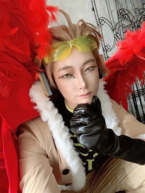 Hawks Boku No Hero Academia Male Focus 1boy Red Wings Blonde Hair Wings Gloves Boots