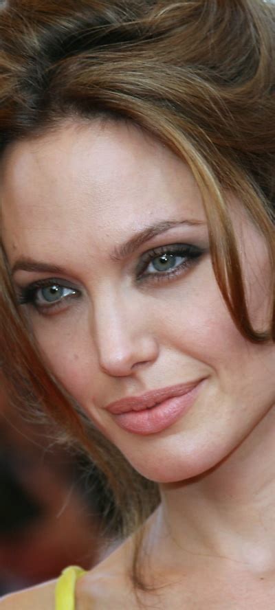 Celebrity Angelina Jolie Face Brunette American Actress 1080x2400 Phone HD Wallpaper