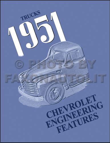 1951 Chevy Truck Parts Catalog