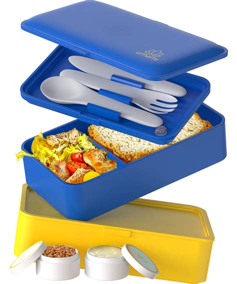 Umami Bento Box Adult Lunch Box With Utensils 40 Oz Large All In One