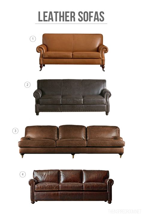 Decorating with Leather {The New Sofa} - The Inspired Room