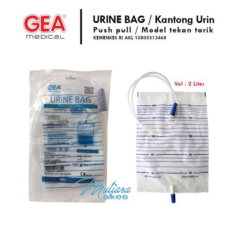 Jual Urine Bag Model Push Pull Ml Kantong Urine Kantong Kencing