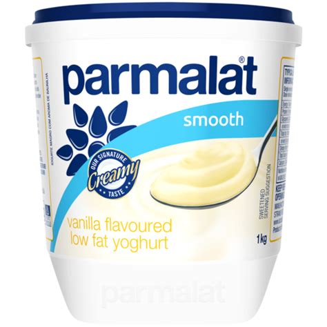 Parmalat Low Fat Vanilla Flavoured Smooth Yoghurt 1kg Fat Free And Low