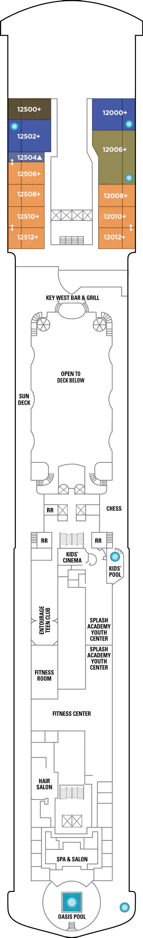 Pride Of America Deck Plan Deck 09 Rol Cruise