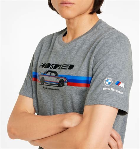 Футболка Puma Bmw Mms Car Graphic Tee 53338003 мужская цвет тёмно