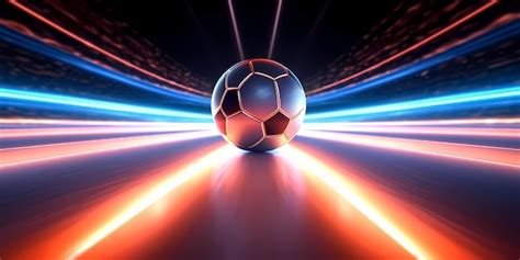 Premium Photo Futsal Ball Poster Concept In The Center Of A