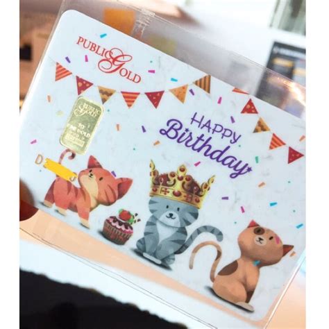 Public Gold 1g Gold Bar Birthday Cat Shopee Malaysia