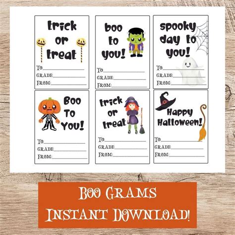 Boo Candy Grams for Halloween Fundraiser for PTA PTO School - Etsy ...