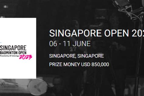 Berapa Hadiah Singapore Open Cek Rincian Uang Tunai Dan Poin