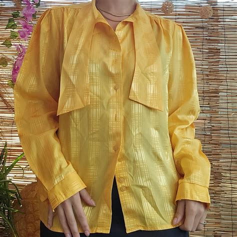 S Pussy Bow Blouse Size Sblouse Depop