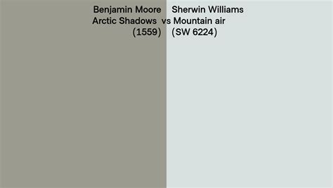 Benjamin Moore Arctic Shadows Vs Sherwin Williams Mountain Air