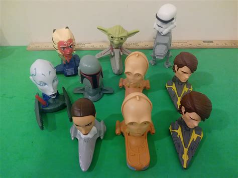 McDonald's Star Wars Happy Meal Toys, Bobble Head Vehicle Toys, 2008#