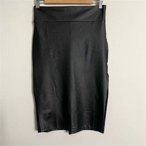 Simlu Skirts Simlu Faux Leather Pencil Skirt Poshmark