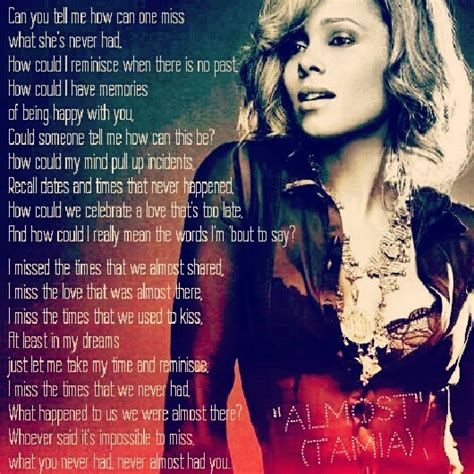 Tamia Lyric Quotes. QuotesGram