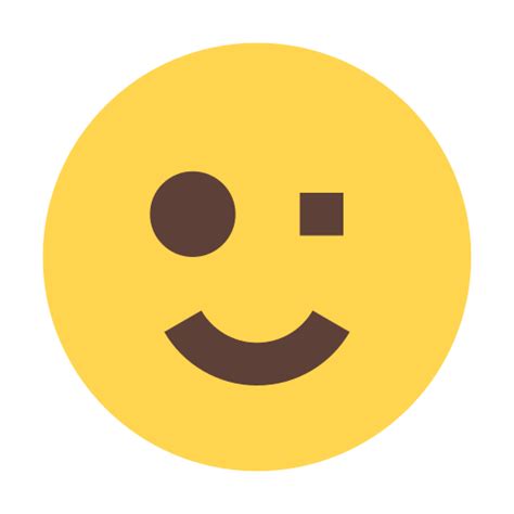 Icono de Sonrisa guiño Generic Flat