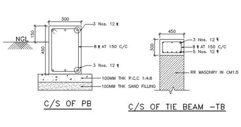 Reinforcement Detail Drawing Separated In This Autocad Drawing File