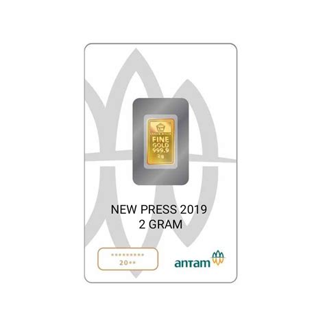 Jual Antam Fine Gold Emas 2 Gram Logam Mulia 9999 Shopee Indonesia