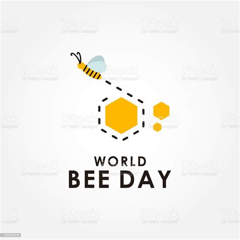 World Bee Day Vector Design Illustration For Celebrate Moment Stock