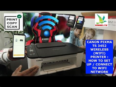 Canon Pixma Ts Wireless Wifi Printer How To Set Up Connect