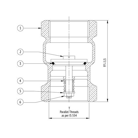 AV 101 Bronze Vertical Lift Check Valve Newzel Industries