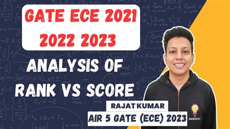 Analysis Of Rank Vs Score Of Gate Ece Rajat Kumar