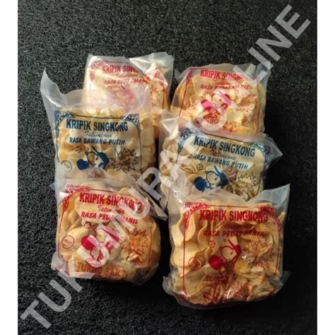 Jual KERIPIK SINGKONG PEDAS GURIH MADURA TURBO SAKTI 160G EXP PANJANG